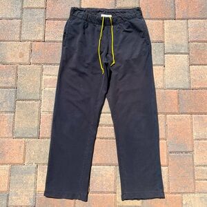 Mens vintage y2k nautica competition lounge black faded loose relaxed sweatpants